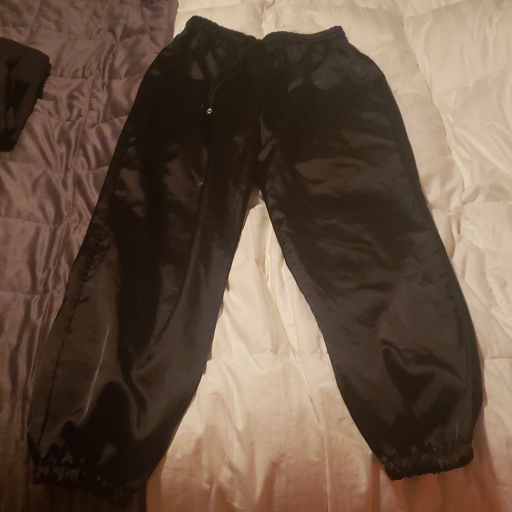 Silk jogger sweats with drawstring